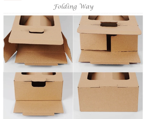 卸売<span class=keywords><strong>2</strong></span>ボトル紙ワインギフト配送包装ボックス窓付きワインボックス包装 - Product Image 6