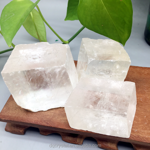 Cubo di Calcite Bianca Naturale Trasparente, Cristallo Curativo, Pietra Grezza di Calcite Bianca per Decorazione e Regalo - Product Image 4