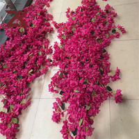Dekorasi Toko Pakaian ZKAI, Toko Kue, dan Etalase Toko: Bunga Buatan Bougainvillea Pink Panas untuk Dekorasi Pernikahan