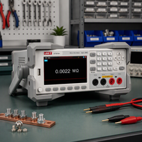 UNI-T UT3516+ Micro-ohmmètre de paillasse, testeur de faible résistance CC, quatre ports de test, affichage frontal, commandes par clavier, modèle de table