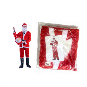 Chapeau de Père Noël en velours de coton pour homme adulte avec crochet, vente chaude, boîte de 40 pièces - Product Image 1
