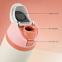 Gobelet isotherme Owa 16oz/19oz/24oz/28oz/32oz en acier inoxydable à double paroi, isolation thermique 12-24h, sans BPA, anti-fuite, pour fêtes et événements