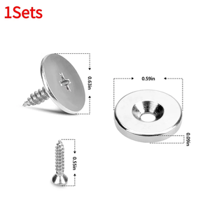 <b>Strong</b> <b>Magnetic</b> Modern Cabinet Snaps Metal Furniture Door Fastener Hidden Latches for Kitchen Living Room Cupboard Drawer Doors - Product Image 1