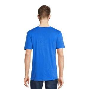 T-shirt imprimé pour homme, coupe ajustée élégante, respirant, séchage rapide, grande taille, manches courtes, col rond, design personnalisé, tissu tricoté - Product Image 3