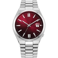 Concevez vos montres de luxe, montre personnalisée imprimée, 40 mm, acier inoxydable, étanche, mouvement à quartz classique, montre de sport