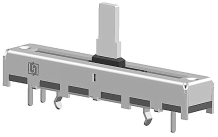 Chiết Áp Trượt Du Lịch <span class=keywords><strong>10K</strong></span> 20Mm Chiết Áp Trượt Âm Thanh Kép Có Núm Đèn Led Nắp Trượt Cao Su Chiết Áp Bộ Khuếch Đại - Product Image 4