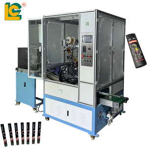 Cilindrische automatische warmteoverdrachts persmachine 220V pneumatisch aangedreven nieuw voor penbedrukking op glas, plastic, PE, zachte buizen en potten - Product Image 1