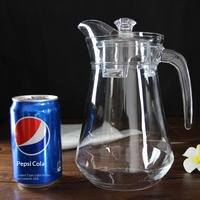 Carafe à eau froide en acrylique transparent épaissi, octogonale, à rayures, pour hôtels, incassable, modèle BY-914x