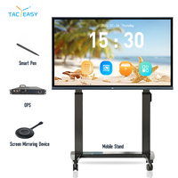 Tableau blanc interactif intelligent 4K, panneaux plats pour l'enseignement, vente en gros, moniteurs LCD 40 points, 65, 75, 55 pouces pour l'école