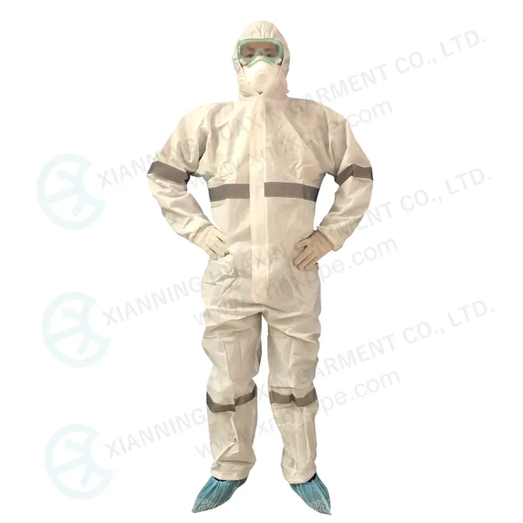 Disposable cleanroom coverall with hood
