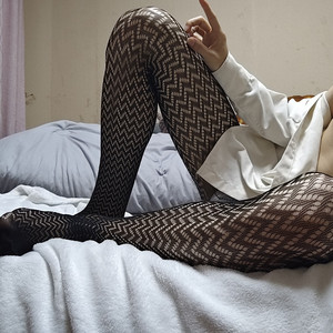 Collants résille pour hommes taille haute en nylon et élasthanne noirs, sous-vêtements sexy, été 2024 - Product Image 3