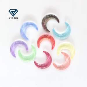 Taladro de uñas de cristal con forma de luna K9, accesorios de ropa de alta calidad, diamantes de imitación de la serie JM Aurora Moka - Product Image 1