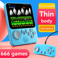 Cadeaux chauds, jouets, jeux pour deux, rétro, 666 jeux, 3,0 pouces, connexion TV, double combat, lecteur de jeux vidéo, console de jeu portable G7