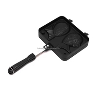 Poêle à Taiyaki 2, 3 ou 4 poissons, antiadhésive, pour gaufres, mini-œufs et crêpes, ensemble de cuisson