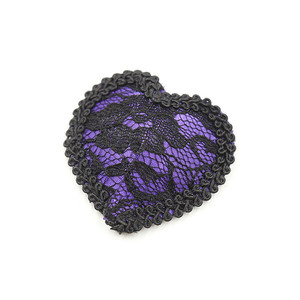 Couvre-mamelons en silicone en forme de cœur en dentelle, vente en gros d'usine de jouets sexuels pour adultes, pour performance en boîte de nuit, couvre-seins pour femmes - Product Image 2