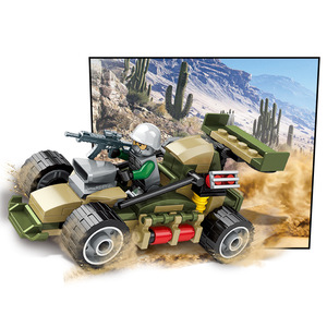 Juguete de Construcción de Bloques de Ladrillos Mini para Niños, Coche de Carreras Militar, Juego de Rompecabezas Multifuncional, Regalo para Fiestas - Product Image 5