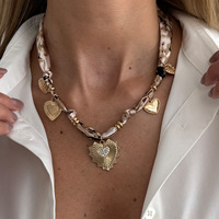 Collier ras du cou bohème d'été avec breloques étoile de mer et coquillage pour femme, colliers superposés style foulard, bijoux