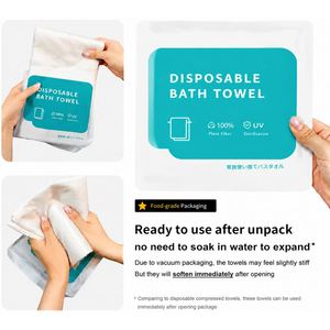 Serviettes de bain de qualité hôtelière avec logo personnalisé en gros et emballage individuel - Product Image 2
