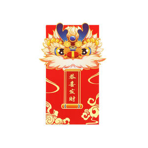 2024 Dragon Année <span class=keywords><strong>Enveloppe</strong></span> Rouge Pliante Petite <span class=keywords><strong>Enveloppe</strong></span> Rouge Estampage Couleur Entreprise Créativité Chine-Chic - Product Image 5