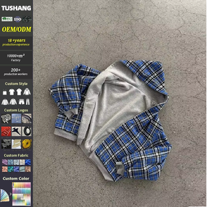 Мужская толстовка оверсайз свободного кроя из плотного френч-терри на молнии, двусторонняя, 100% хлопок - Product Image 1