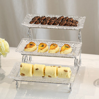 Présentoir à Gâteaux Créatif 3 Étages, Style Moderne, Assiette à Fruits et Desserts pour Maison, Salon, Traiteur et Buffet