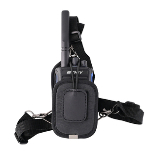 Funda de nailon para radio bidireccional con correa para el hombro, funda de pecho para walkie-talkie, bolsa colgante totalmente encapsulada, soporte táctico para arnés, kit de radio. - Product Image 1
