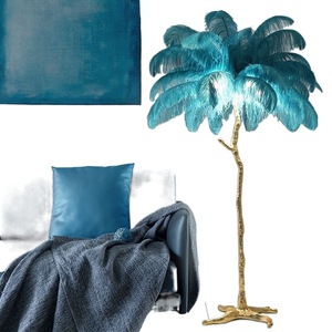 Mới bahe trang trí đèn trang trí nội thất đứng Đèn sang trọng Champagne sàn đèn <span class=keywords><strong>2025</strong></span> - Product Image 4