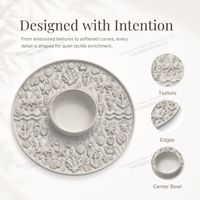 Nouveau bol à lécher pour chien en silicone de qualité alimentaire, grande taille, motif uni, alimentation lente, anti-renversement et anti-étouffement