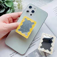 Support de téléphone portable pliable avec miroir de maquillage carré, Griptok et support de tablette