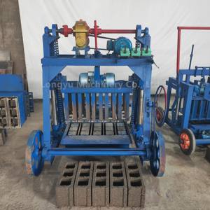 Yeni tip tuğla yapma makineleri harç çimento blok tuğla yapma makinesi büyük tekerlek mobil içi boş tuğla makinesi - Product Image 5