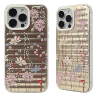 Étui de téléphone pour Redmi 12 carcasas para motif d'ondulation celulaire IMD TPU cadre de lentille détachable couverture de téléphone protecteur mobile dur