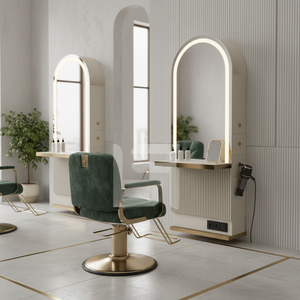 Estación de Espejo Moderna y Lujosa de Madera para Salón de Belleza, Barbería, Salas de Estar, Baños, Dormitorios, Hoteles y Supermercados - Product Image 3