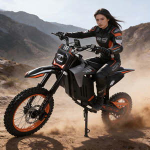 Moto tout-terrain 3000W, batterie 48V 30Ah, autonomie 55 km, E-Moto pour adultes avec batterie amovible et freins hydrauliques - Product Image 1