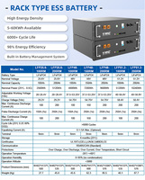 Ensemble de batteries solaires 51,2 V 5,12 kWh pour la maison avec batteries LiFePO4 à semi-conducteurs 100 Ah à montage en rack, système solaire BESS, tour de télécommunications
