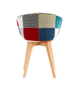 <span class=keywords><strong>Fauteuil</strong></span> rétro moderne avec blocage des couleurs chaise de salon vintage pour la maison bureau chambre bar extérieur pieds en <span class=keywords><strong>bois</strong></span> rangement en tissu - Product Image 6