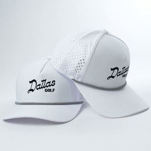 Gorra de Béisbol de Nylon con Cinco Paneles, Orificios Cortados con Láser, Personalización, Visera Curva, Impresión y Bordado de Logotipo - Product Image 1