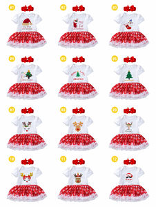 Vêtements <span class=keywords><strong>de</strong></span> noël pour petites filles, habits d'été, barboteuse à manches courtes pour nouveau-né, Costume <span class=keywords><strong>de</strong></span> noël - Product Image 2