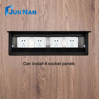 Organizador de Cables para Escritorio de Conferencias, Caja de Aluminio para Gestión de Cables, Cubierta para Cables, Ojal para Muebles, Cubierta para Orificios de Cables