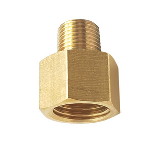 ตัวแปลงเกลียวทองเหลือง 1/8 NPT เป็น 1/4 NPT สำหรับเกจวัดแรงดันรถยนต์ ข้อต่อต่อขยาย - Product Image 2