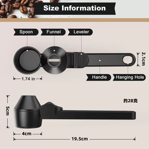 Cuillère doseuse précise de 2 cuillères à café pour café moulu, protéines/poudre, entonnoir, compatible avec les dosettes réutilisables K-Cup et distributeurs de lait infantile - Product Image 2