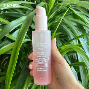 Vente en gros d'ensembles d'emballages cosmétiques en PET rose givré de 100ml 150ml 200ml bouteille de lotion d'huile corporelle personnalisée avec pompes roses - Product Image 6