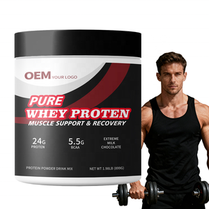 Proteína de Suero de Leche 100% Estándar Oro OEM, Suplemento para Aumentar Masa Muscular, Proteína de Suero de Leche con BCAA, Suplemento de Nutrición Deportiva - Product Image 1