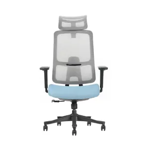 מתכוונן גבוה מודרני ארגונומי רשת עבודה כיסא אלומיניום קצף משרד ביתי מנהלים עיצוב מסתובב בד מוצר תוצרת