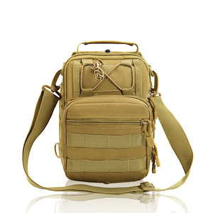 תיק חזה טקטי MOLLE עמיד למים מבד ניילון 600D, תיק גב קומפקטי בצבעי הסוואה לשימוש יומיומי/טיולים - Product Image 6