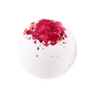 Boule de bain pétale de rose de lait corps entier huile essentielle bain fizzies véritable granules de sel de mer véritable bulle pour bombe boule de sel de bain