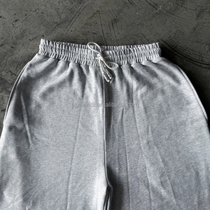<span class=keywords><strong>Pantaloni</strong></span> Jogger Oversize in Cotone <span class=keywords><strong>con</strong></span> Vita Elastica Personalizzata, Stile Streetwear, Gamba Larga e Caviglie Elasticizzate - Product Image 2