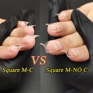 <span class=keywords><strong>Uñas</strong></span> Postizas <span class=keywords><strong>de</strong></span> Cobertura Completa, Gruesas, Transparentes, Estilo Ataúd, <span class=keywords><strong>XL</strong></span>, L, M, Stiletto, Almendradas, Cuadradas, Sin Curva C - Product Image 5