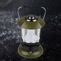 Lanterne de camping LED rétro vintage, utilisation en extérieur, portable, rechargeable par USB, lumière extérieure 300 lumens IP44