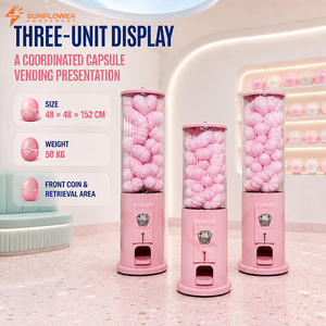 Distributore Meccanico di Capsule a Moneta, Dispenser di Palline Giocattolo da Terra, Macchina Gacha Senza Alimentazione per Supermercati - Product Image 3
