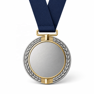 Medaglia Personalizzata in Lega di Zinco 3D Placcata Oro e Argento per Logo, Premi Sportivi e Scolastici con Nastro, Souvenir Personalizzato - Product Image 1